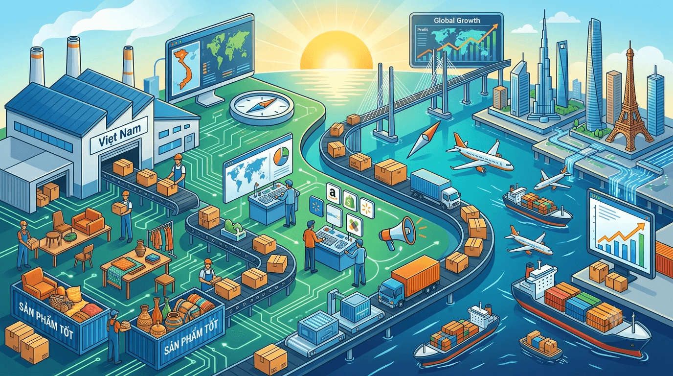 Marketing đa sàn (Omnichannel) không chồng chéo: Cách đồng bộ thông điệp và ngân sách giữa Shopify, Amazon và Wayfair