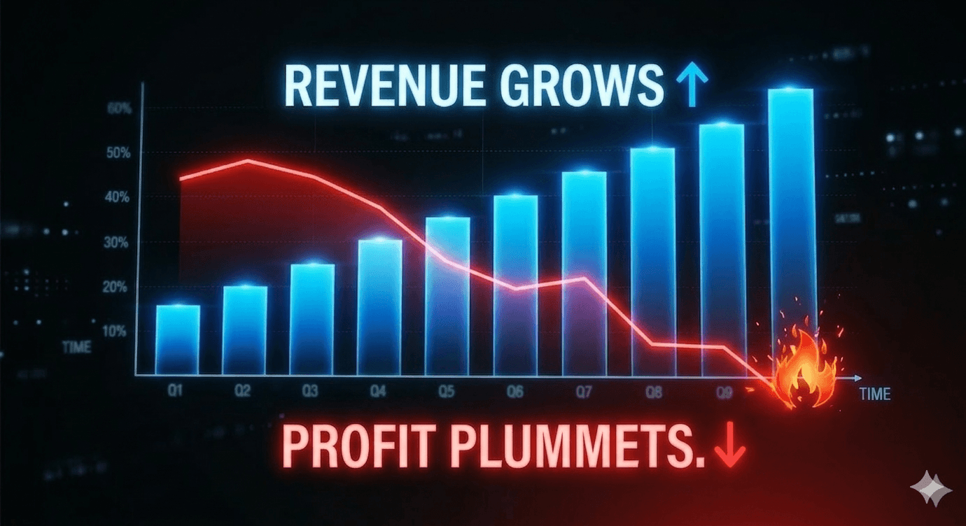 Revenue Grows Profit Plummets